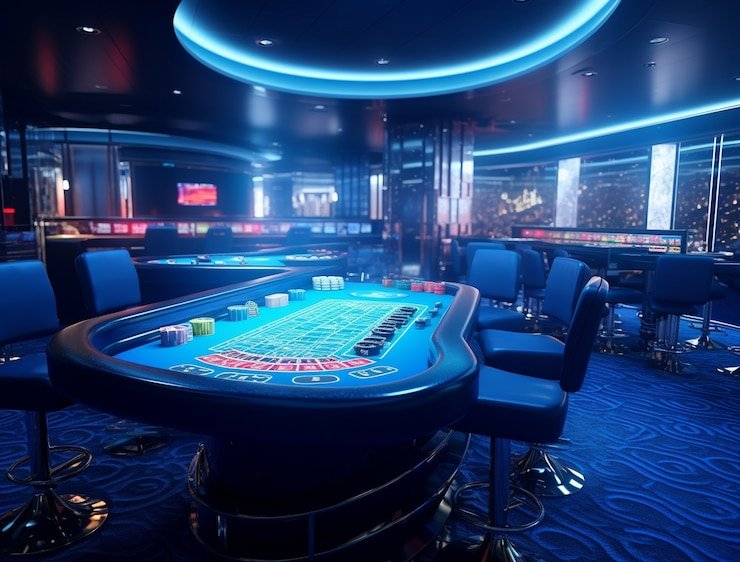 Captain's Bounty themed live-dealer studio with pirate-inspired set design